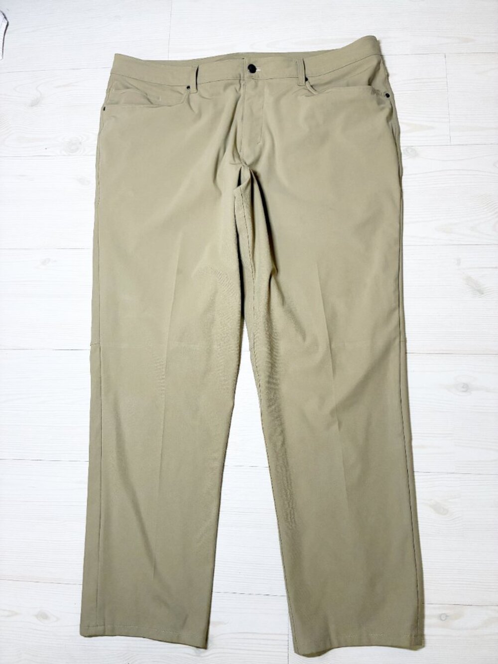 Lululemon ABC Relaxed-Fit Pant 40" Warpstreme Men's Beige Khaki M5949S